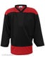 K1 2100 Goalie Hockey Jersey Black & Red Sr